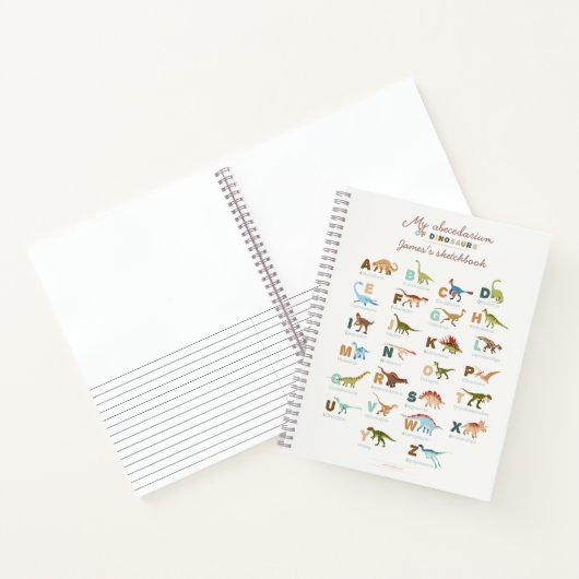 Dinosaurier (Englisch) Notizblock (Innenseite)