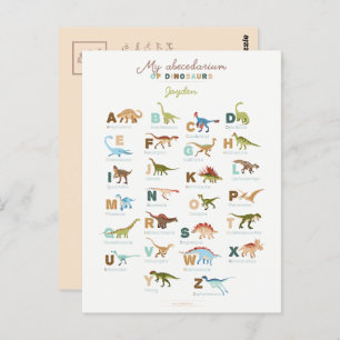 Dinosaurier (Englisch) Postkarte