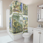 Dinosaurier Era: Aquarellbilder Duschvorhang (Beispiel)