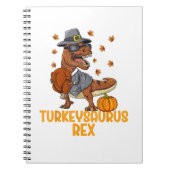 Dinosaurier Erntedank Boys Turkey Saurus T rex Kid Notizblock (Vorderseite)