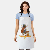Dinosaurier Erntedank Boys Turkey Saurus T rex Kid Schürze (Getragen)