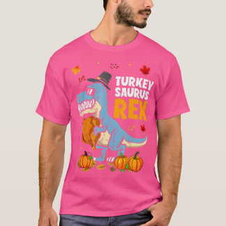 Dinosaurier Erntedank Boys Turkey Saurus T rex Pil T-Shirt