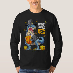 Dinosaurier Erntedank Boys Turkey Saurus T Rex Pil T-Shirt