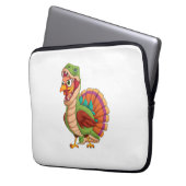 Dinosaurier Erntedank Boys Turkey Saurus T rex Tur Laptopschutzhülle (Vorderseite Links)