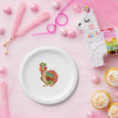 Dinosaurier Erntedank Boys Turkey Saurus T rex Tur Pappteller (Party)