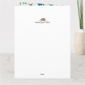 Dinosaurier erste Geburtskarte Karte (Rückseite)