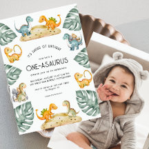 Dinosaurier Erster Geburtstag Oneasaurus Party Fot