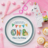 Dinosaurier Erster Geburtstag Pappteller (Party)