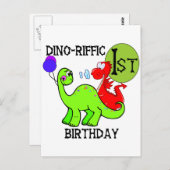 Dinosaurier Erstgeburt - Hemden und Geschenke Postkarte (Vorne/Hinten)