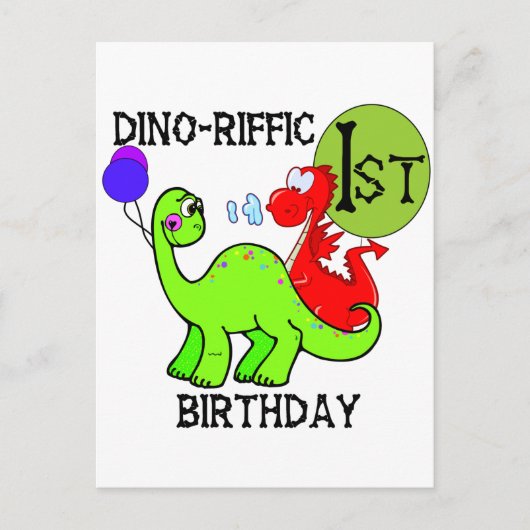 Dinosaurier Erstgeburt - Hemden und Geschenke Postkarte (Vorderseite)