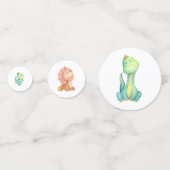 Dinosaurier Es ist ein Junge Konfetti (Vorderseiten)