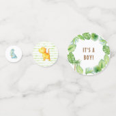 Dinosaurier Es ist ein Junge Konfetti (Rückseiten)