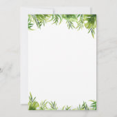 Dinosaurier Es ist eine Baby-Dusche Einladung (Rückseite)