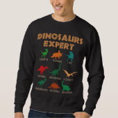 Dinosaurier Expert Boys Girls Dino T-rex Spinosaur Sweatshirt (Vorderseite)