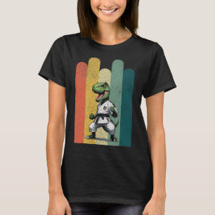 Dinosaurier-Fans mutig Karate Stolz Mut Stärke  T-Shirt