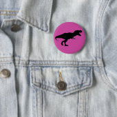 Dinosaurier farbenfroh rosa button (Beispiel)