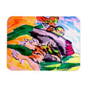 Dinosaurier Felsen Magnet (Horizontal)