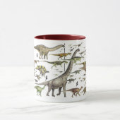 Dinosaurier-Festzug-Tasse Paleoart durch Gregory Tasse (Zentrum)