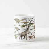 Dinosaurier-Festzug-Tasse Paleoart durch Gregory Tasse (Mittel)