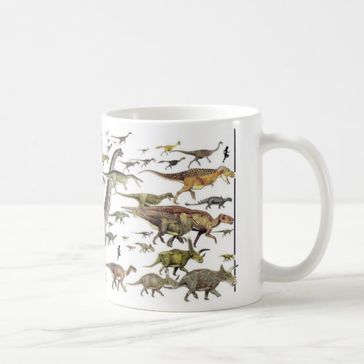 Dinosaurier-Festzug-Tasse Paleoart durch Gregory Tasse (Rechts)