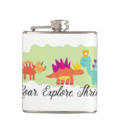 Dinosaurier Flachmann (Vorderseite)