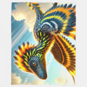 Dinosaurier Fleecedecke (Vorderseite)