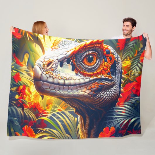 Dinosaurier Fleecedecke (Beispiel)
