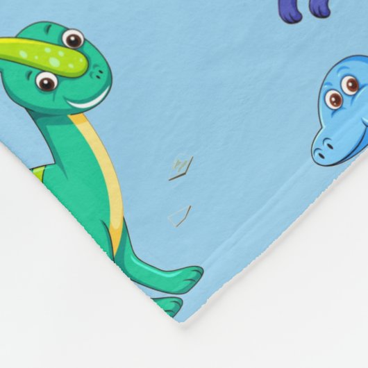 Dinosaurier Fleecedecke (Ecke)