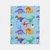 Dinosaurier Fleecedecke (Vorderseite)