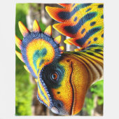 Dinosaurier Fleecedecke (Vorderseite)