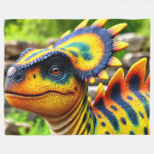 Dinosaurier Fleecedecke (Vorderseite (Horizontal))