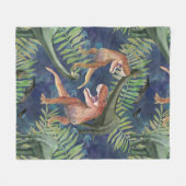 Dinosaurier Fleecedecke (Vorderseite (Horizontal))