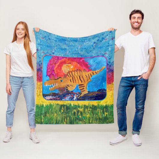 Dinosaurier Fleecedecke (Beispiel)