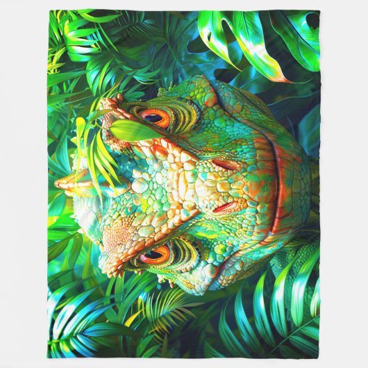 Dinosaurier Fleecedecke (Vorderseite)