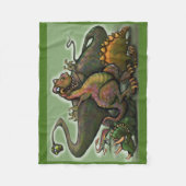 Dinosaurier Fleecedecke (Vorderseite)
