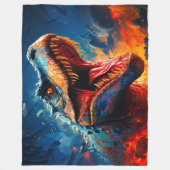 Dinosaurier Fleecedecke (Vorderseite)