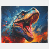 Dinosaurier Fleecedecke (Vorderseite (Horizontal))