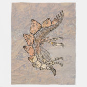 Dinosaurier Fleecedecke (Vorderseite)