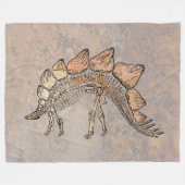 Dinosaurier Fleecedecke (Vorderseite (Horizontal))