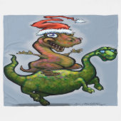 Dinosaurier Fleecedecke (Vorderseite (Horizontal))