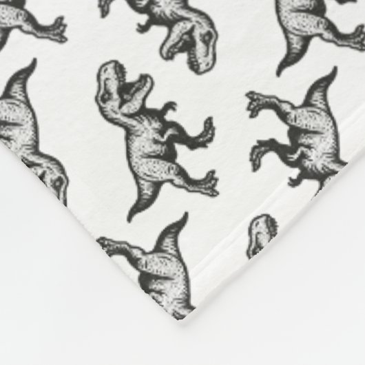 Dinosaurier Fleecedecke (Ecke)