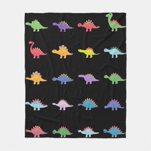 Dinosaurier Fleecedecke (Vorderseite)