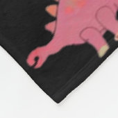 Dinosaurier Fleecedecke (Ecke)