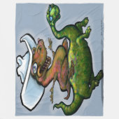 Dinosaurier Fleecedecke (Vorderseite)