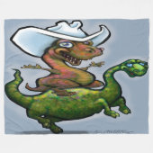 Dinosaurier Fleecedecke (Vorderseite (Horizontal))