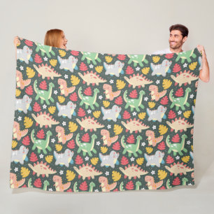 Dinosaurier! Fleecedecke. Fleecedecke