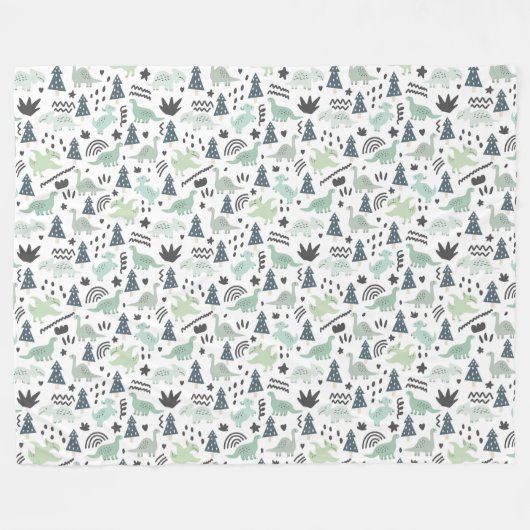 Dinosaurier! Fleecedecke. Fleecedecke (Vorderseite (Horizontal))