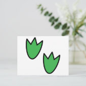 Dinosaurier Footprints Postkarte (Stehend Vorderseite)