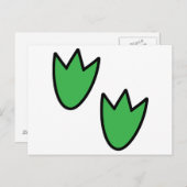Dinosaurier Footprints Postkarte (Vorne/Hinten)