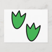 Dinosaurier Footprints Postkarte (Vorderseite)